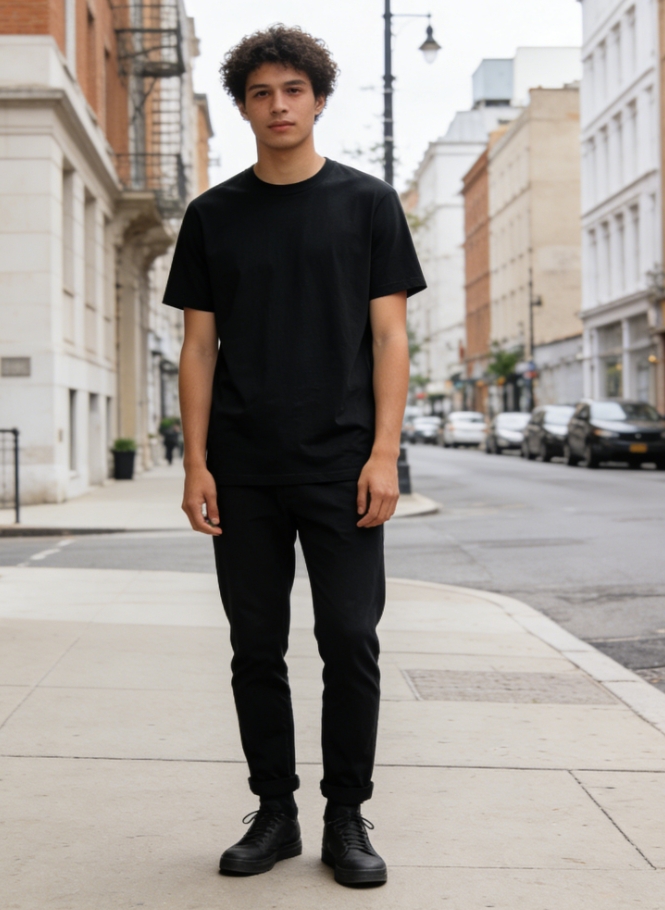 EVERYDAY ESSENTIAL Minimalist Black TEE