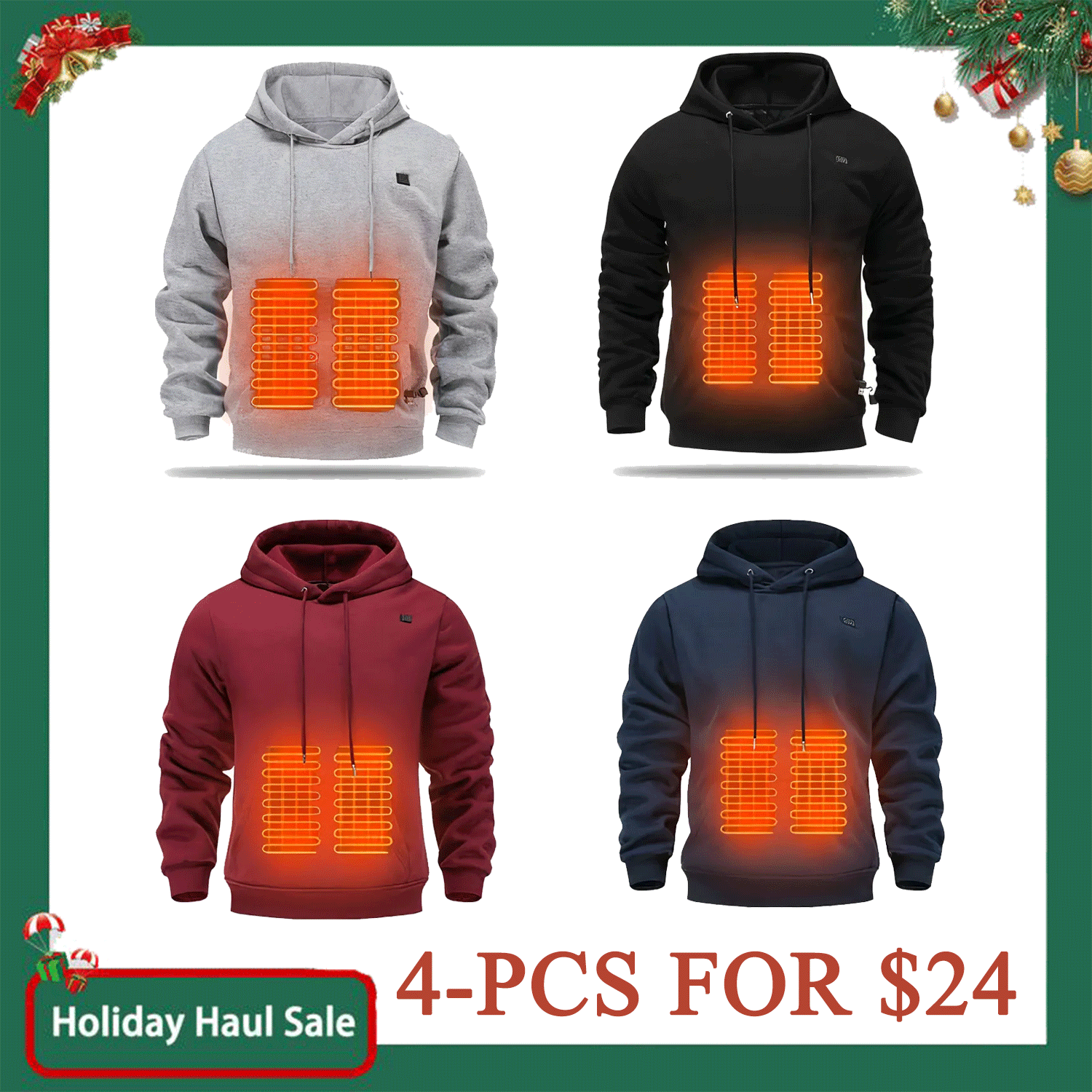 Smart Heated Hoodie! 🧥🔥 5 Heat Zones, Adjustable Temp u0026 Ultra-Comfort! ❄️