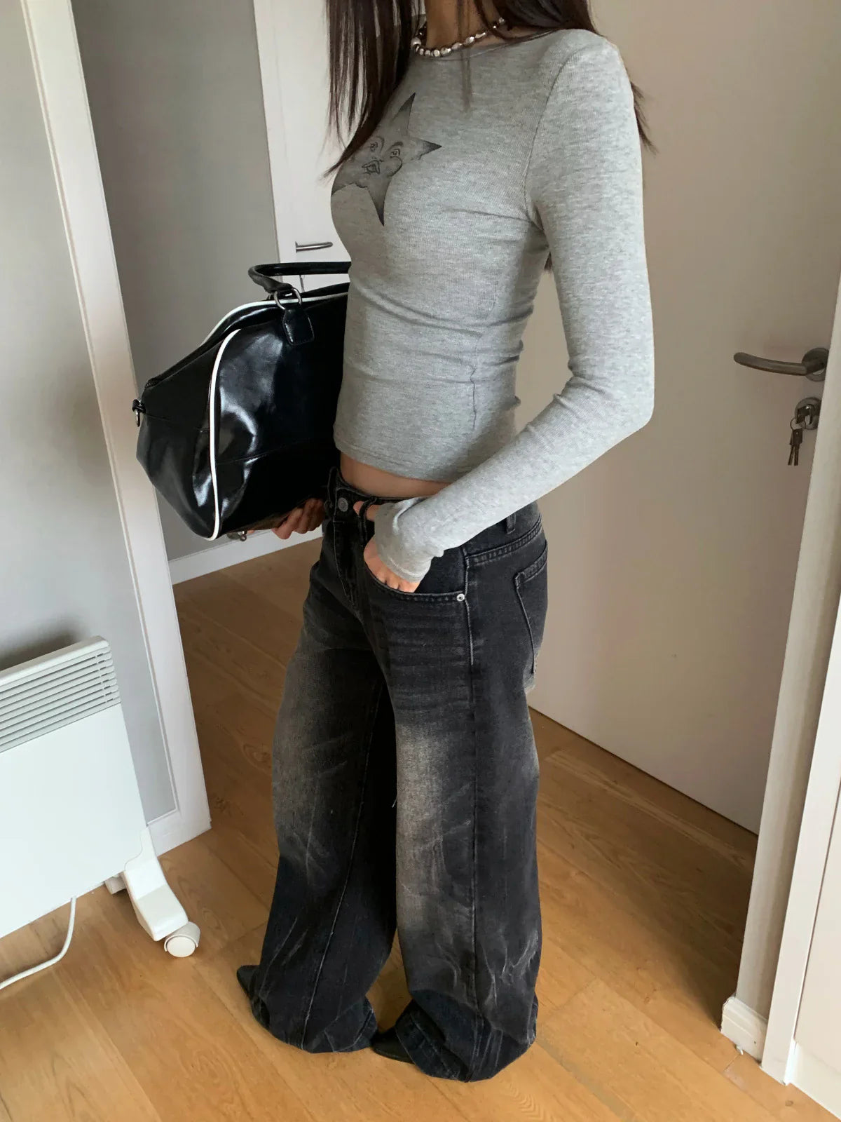 Night Flame Baggy Jeans