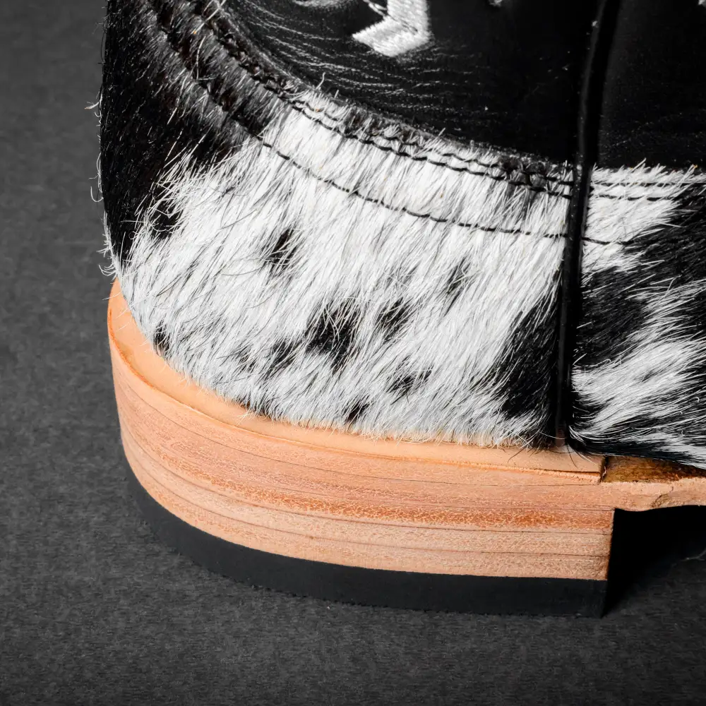 Genuine Cowhide Boots - Cutter Toe