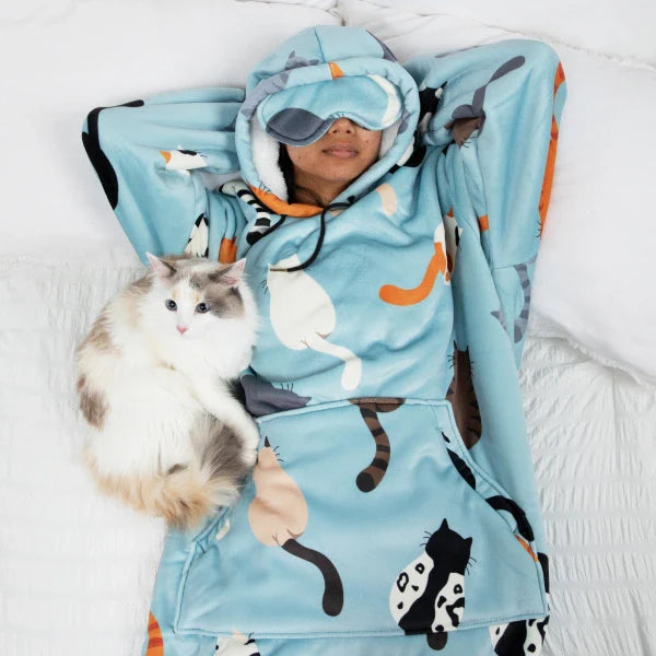 Wearable blanket Oversized with sherpa lining One size fits most.