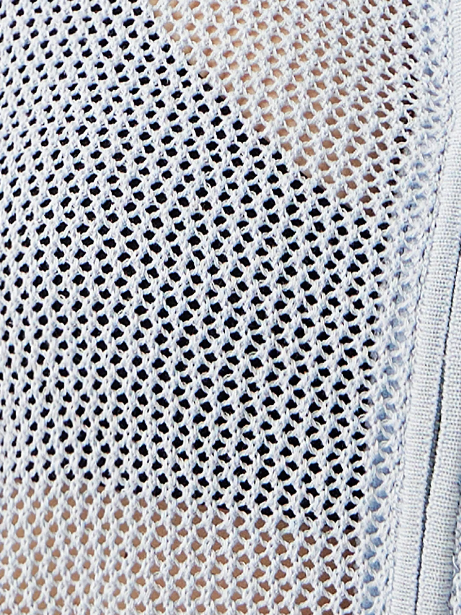 Linen & Lyocell V-Neck Short Sleeve Zipper Hollow Out Cardigan