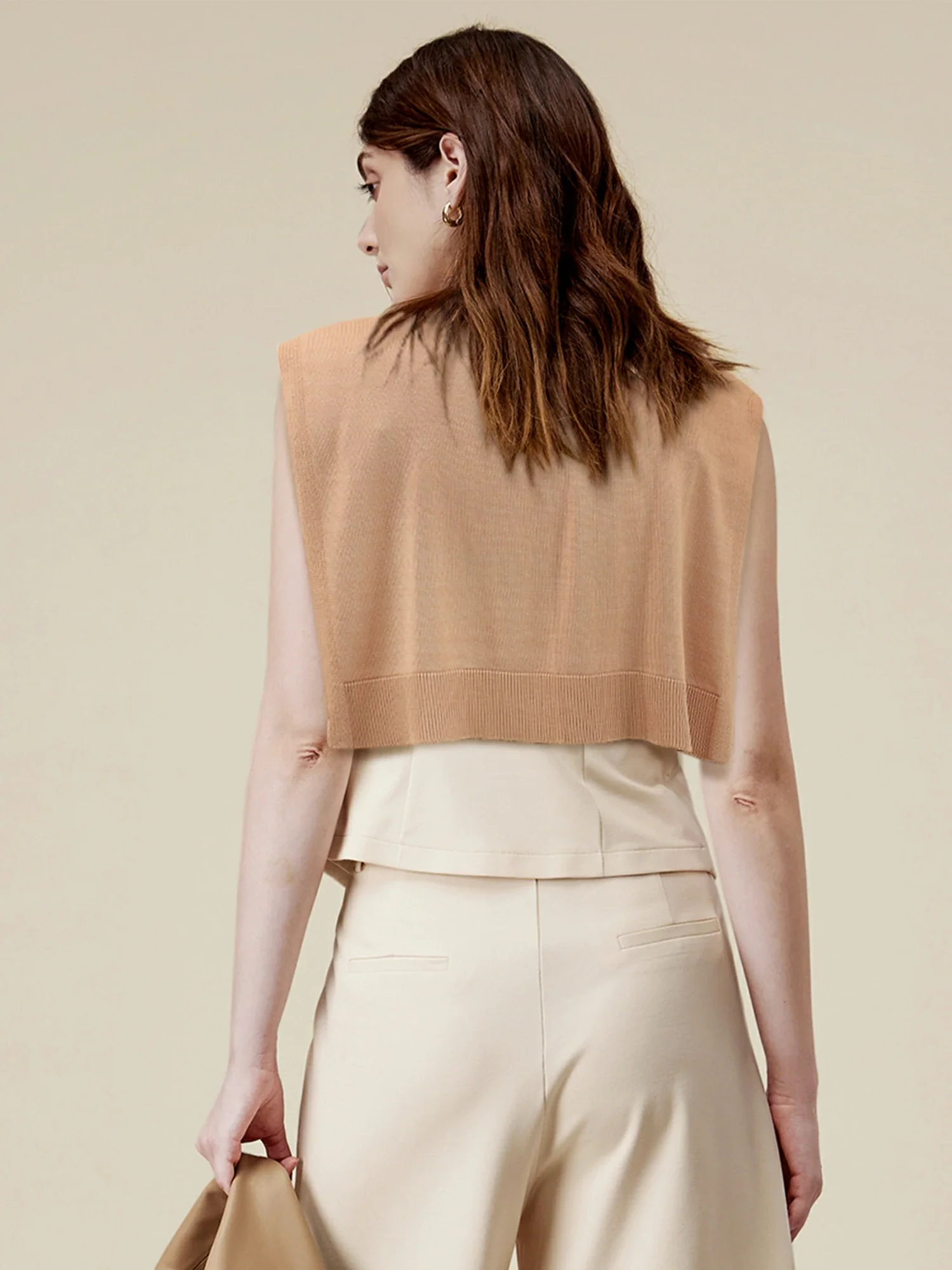 Women's 100% Lyocell Knitted Knotted Shawl Wraps Detachable False Collar