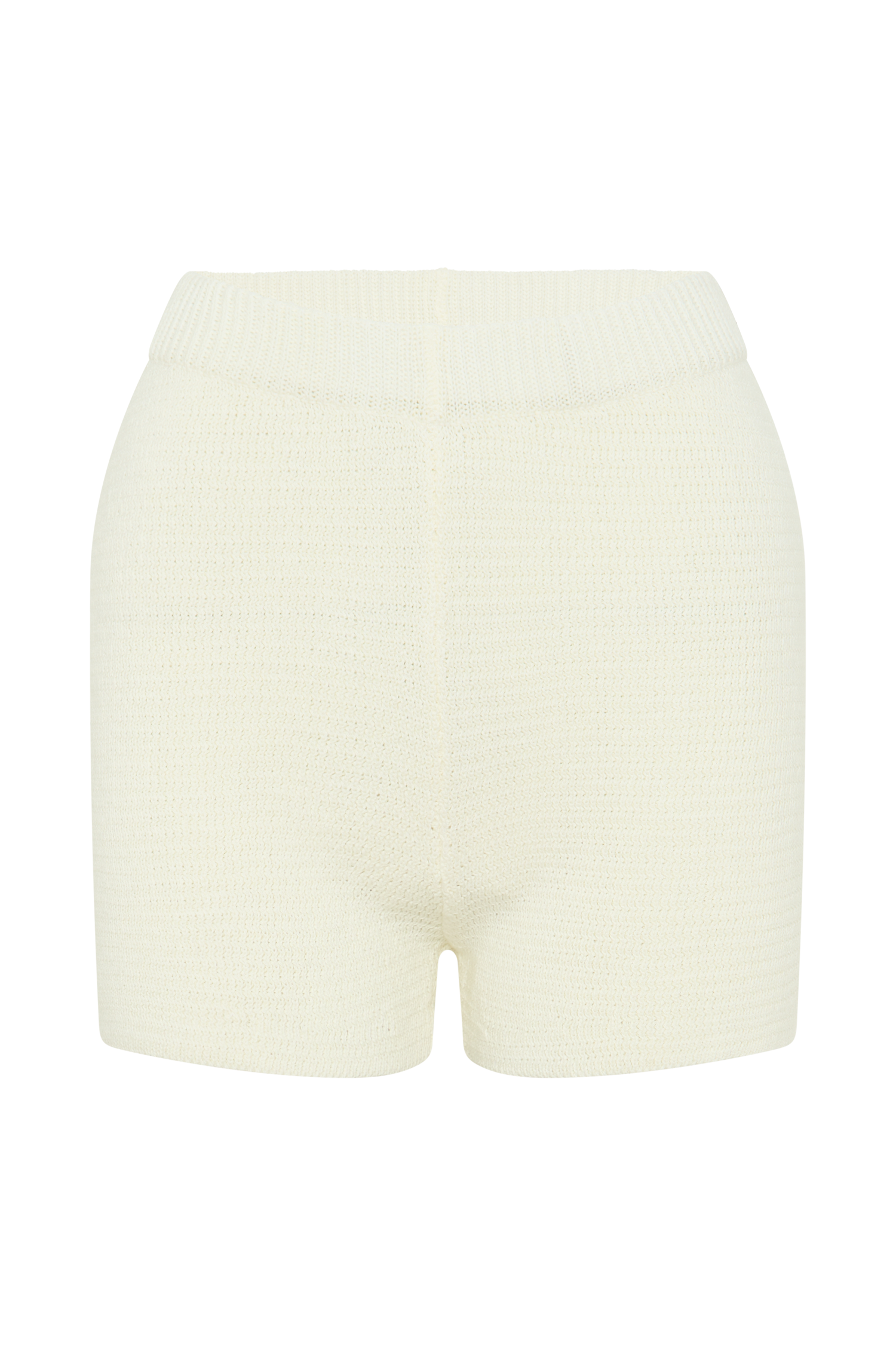 Ivory Knit Shorts