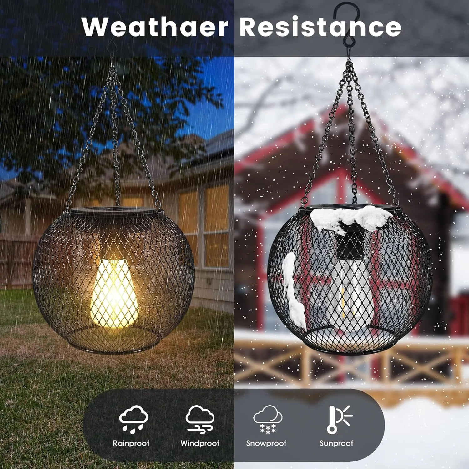Upgraded Hanging Solar Lantern Outdoor