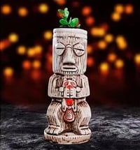 Tiki Bar Mugs for Cocktails, Premium Tropical Cups Drinks for Exotic Party
