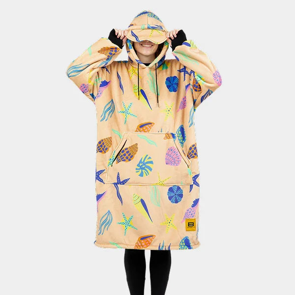 Wearable blanket Oversized with sherpa lining One size fits most.