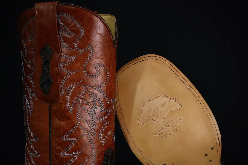 Chocolate Brown American Gator Belly Leather Boots — Square Toe