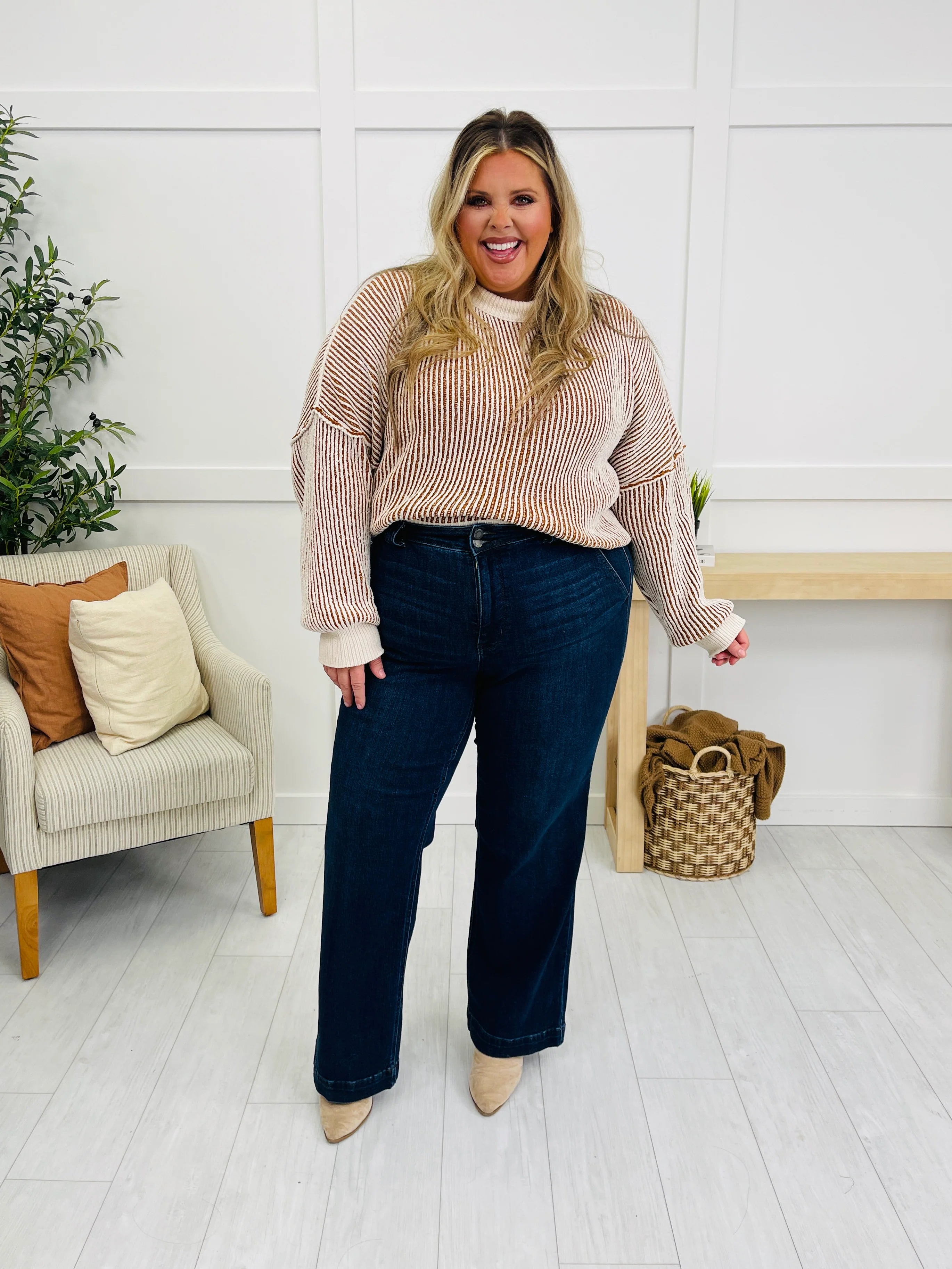 Judy Blue Double Time Wide Leg Jeans