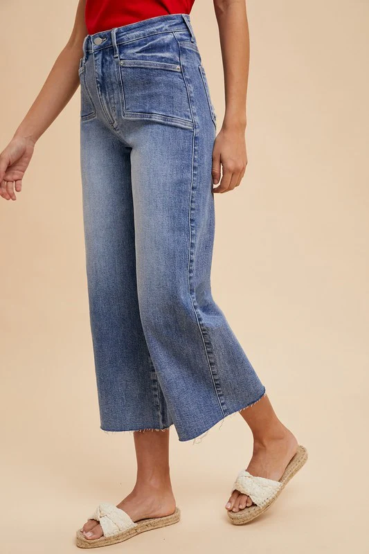 Wear High Rise Wide Leg Jeans