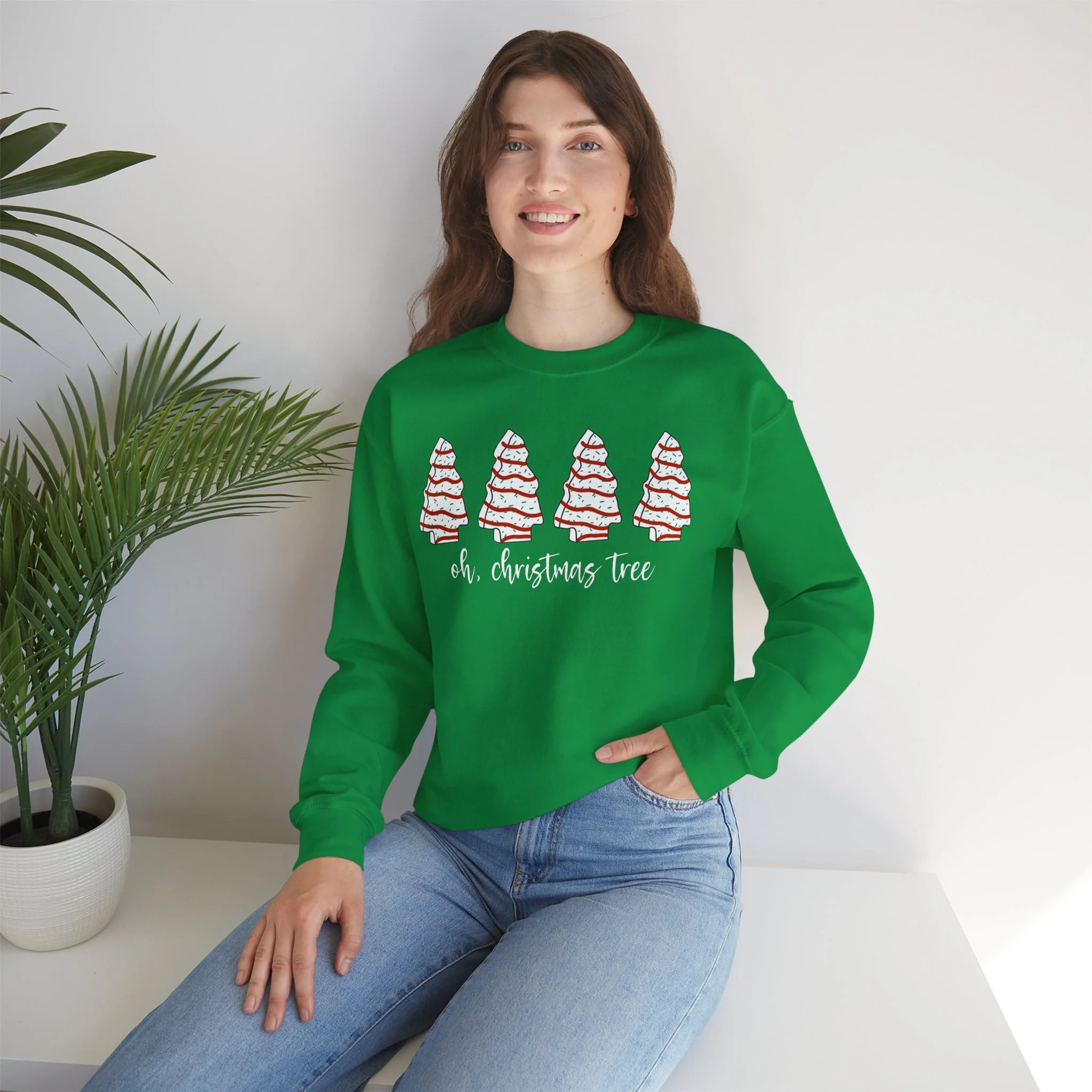 Oh, Christmas Tree Jersey Sweatshirt