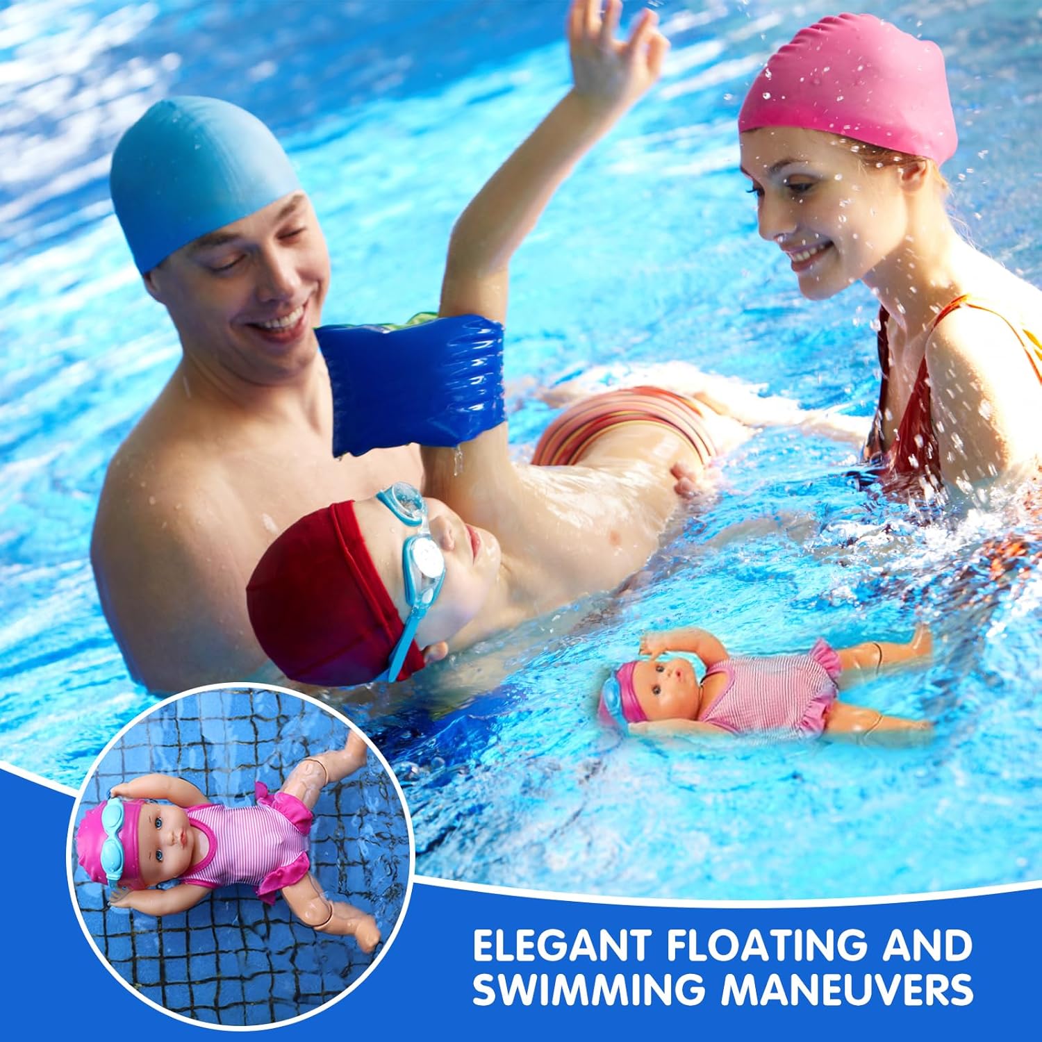 2025 New Packaging Waterproof Swimming Doll