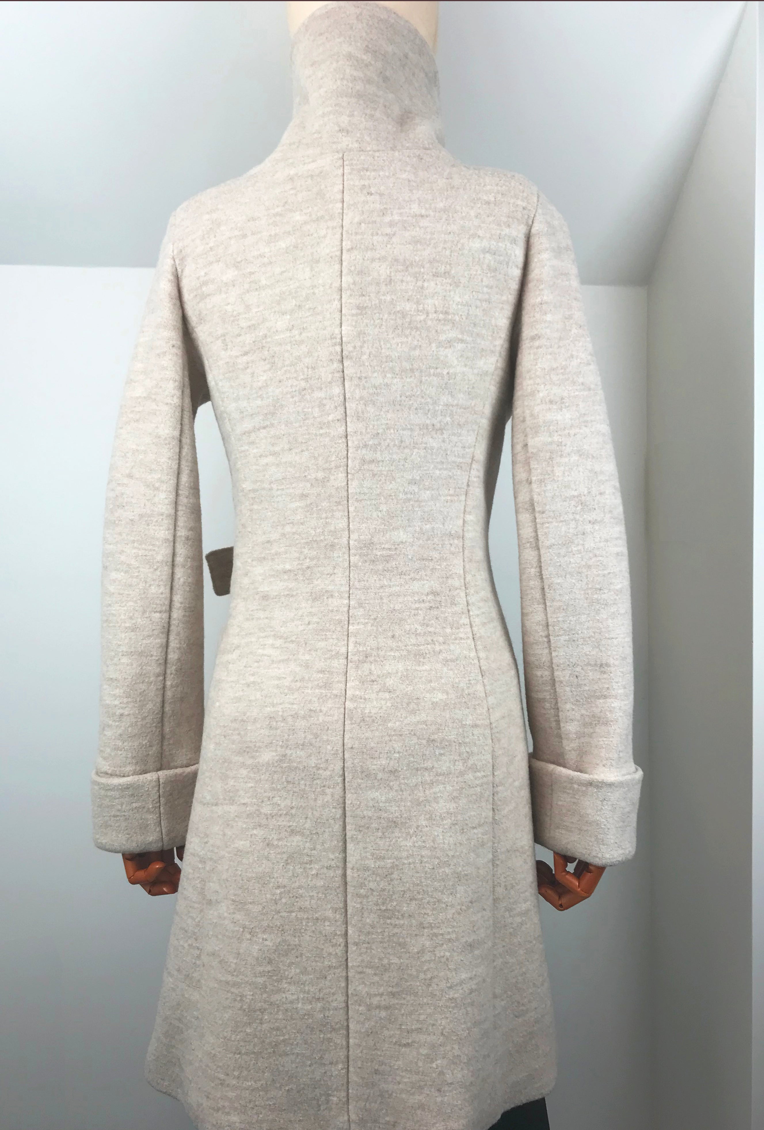 SANDSTONE COWL NECK COAT