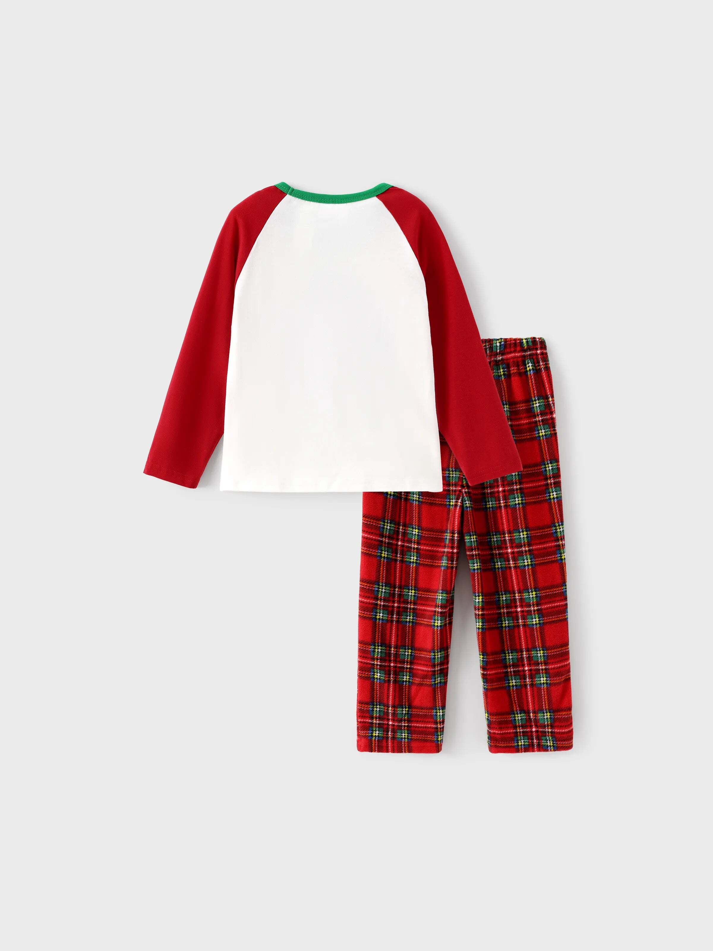 Christmas Family Matching Fleece Pajamas Set with Christmas Socks Red