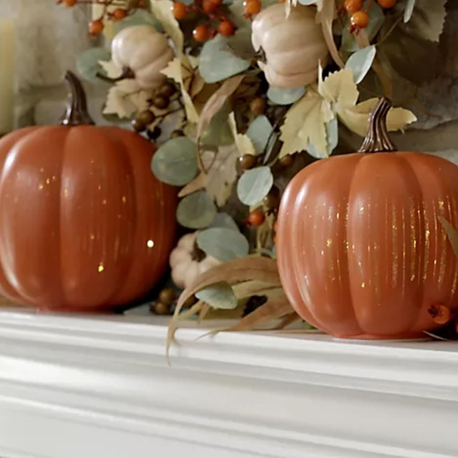 Twinkle Light Pumpkins