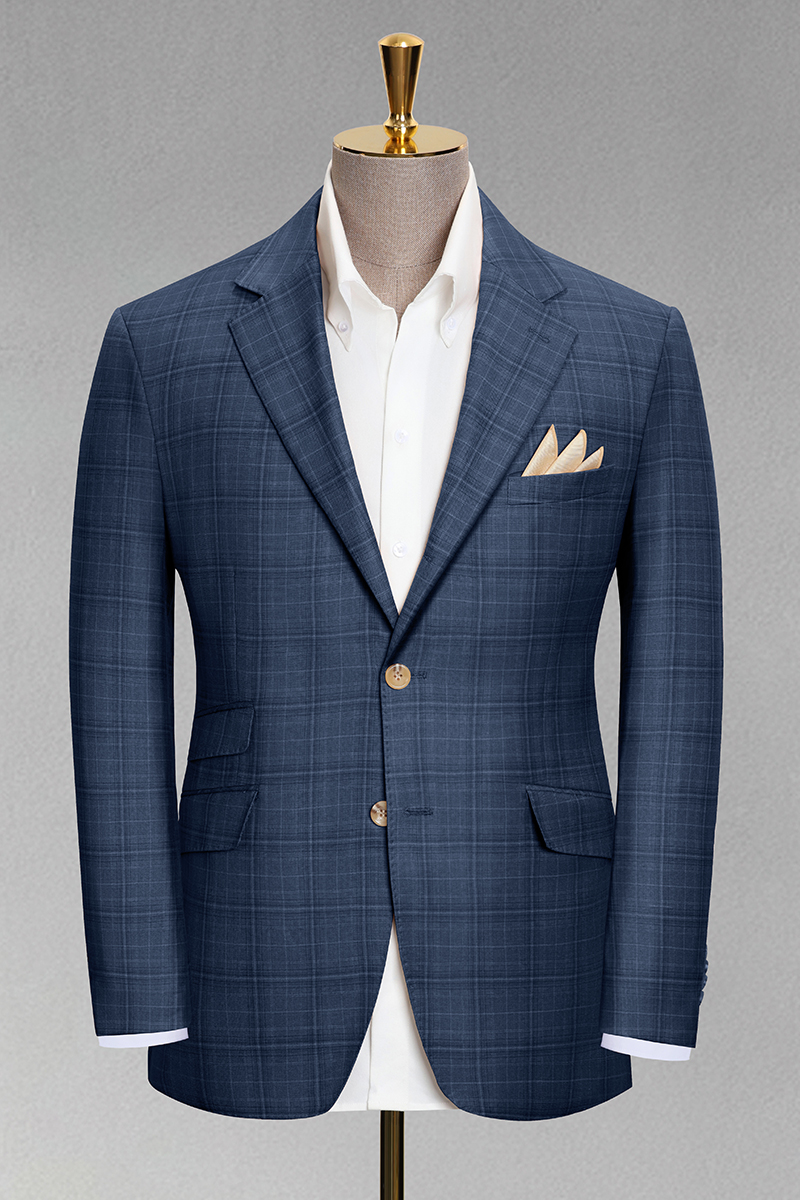 Men's Check Smart Casual Statement Blazer