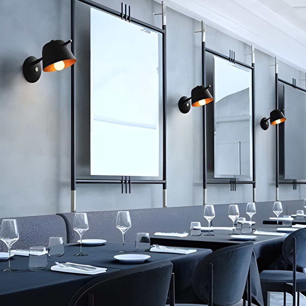 Unique Matte Metal Nordic Plug in Wall Sconce Lighting Wall Light Fixture