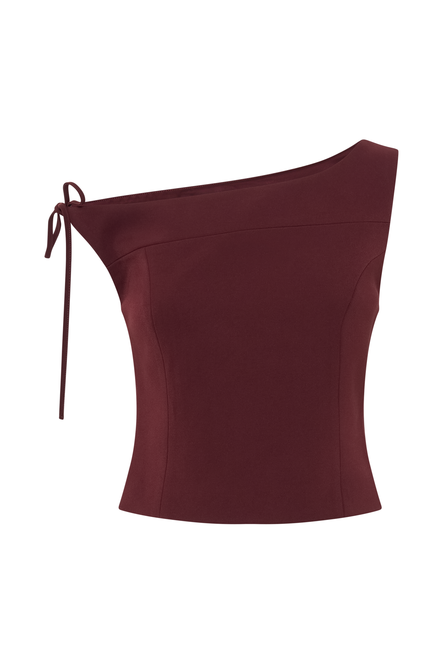 Plum Suiting Off Shoulder Top