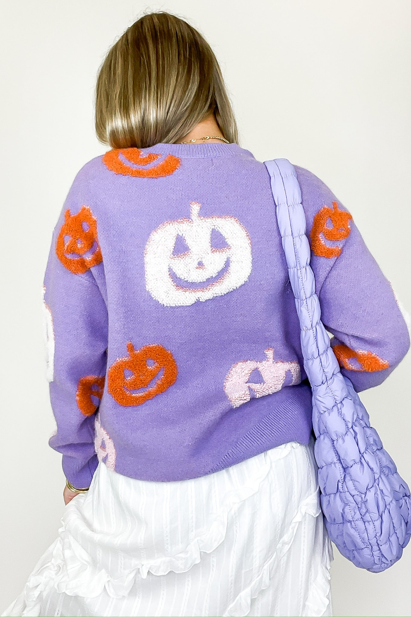 Fall Frosting Pumpkin Knit Sweater - FINAL SALE