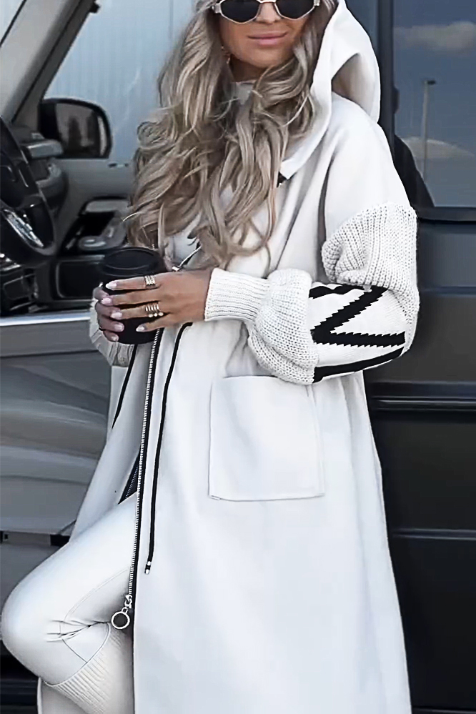 Women's Fashion Letter Pattern Patchwork Jacket