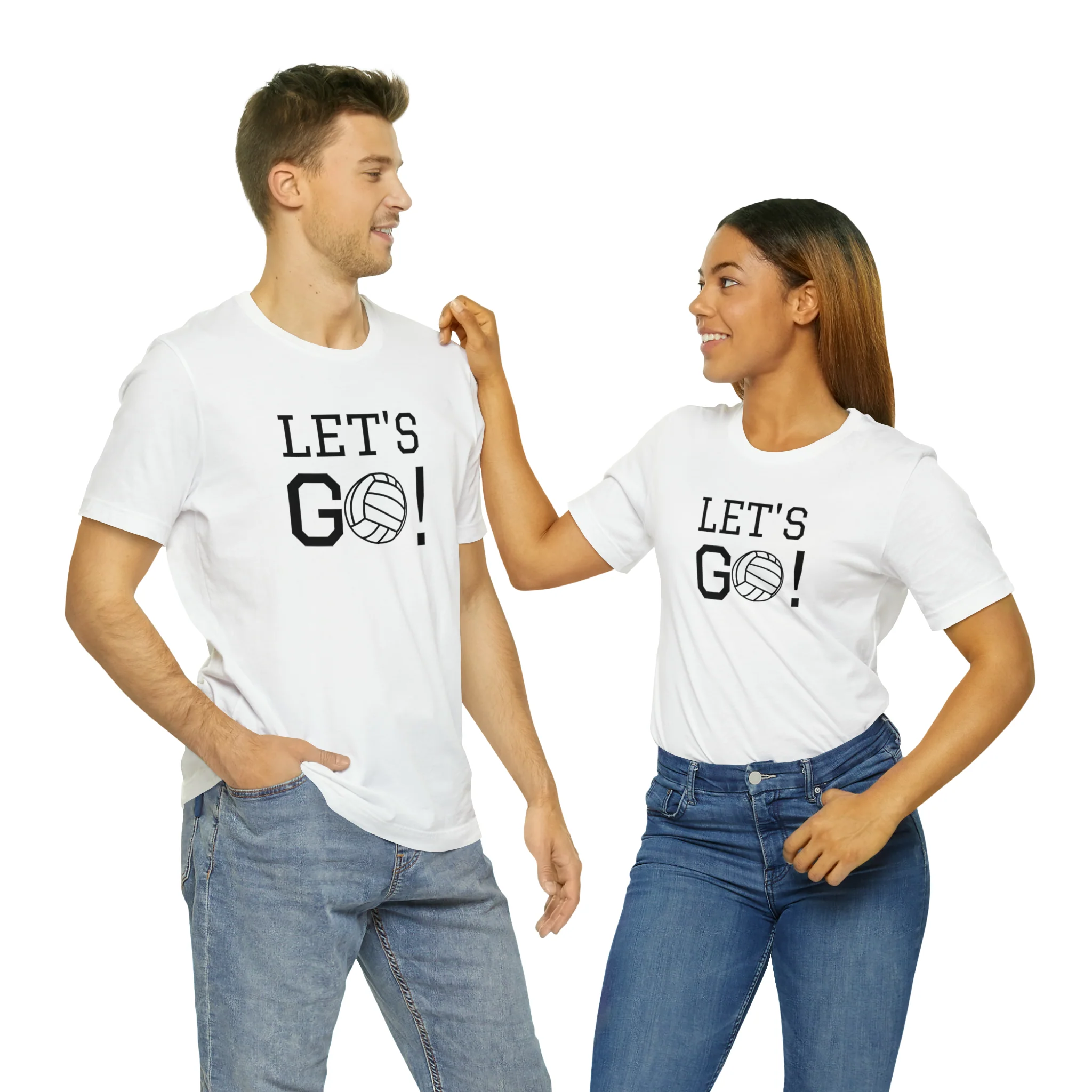 Let's Go! Volleyball Unisex Jersey Short Sleeve Tee
