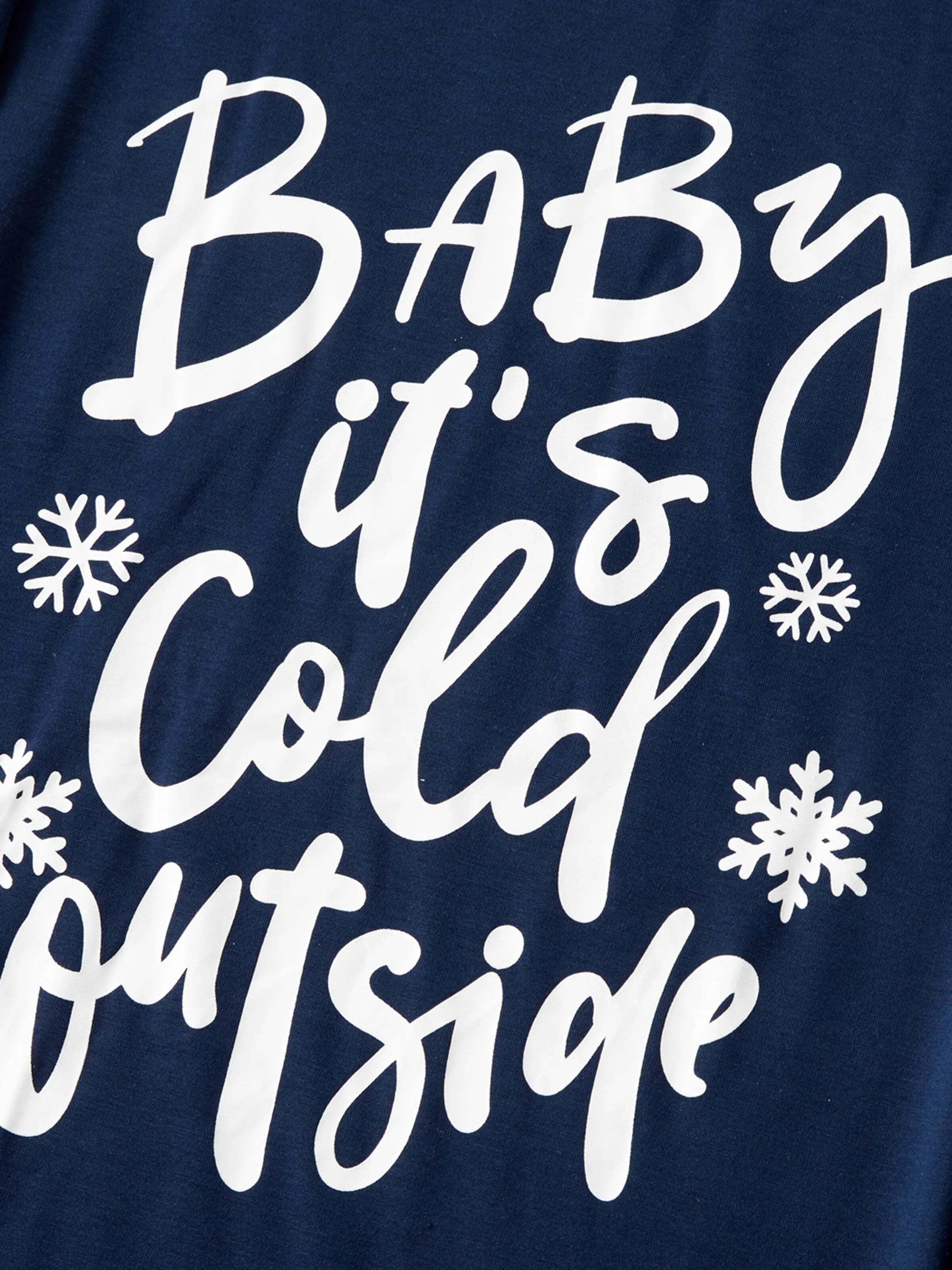 Mosaic Family Matching Letter Top Reindeer Pants Christmas Pajamas Sets with Christmas Socks Deep Blue