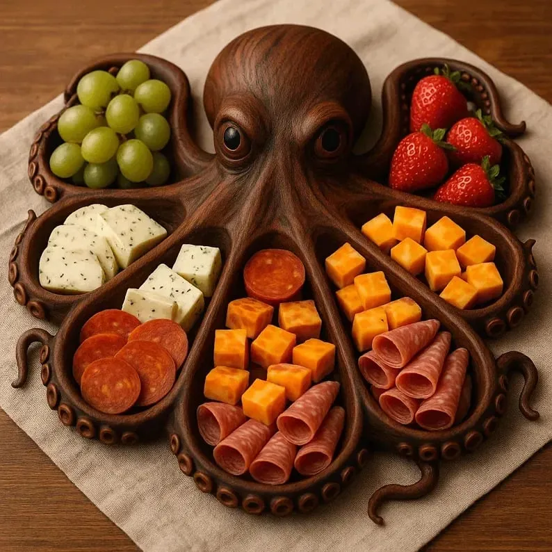 Octopus Charcuterie Tentacle Platter