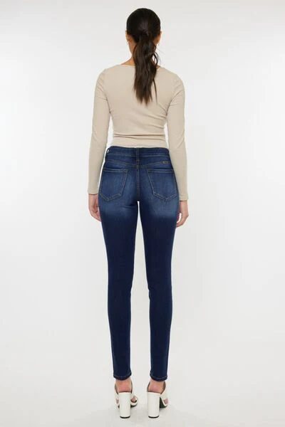 Mid Rise Gradient Skinny Jeans