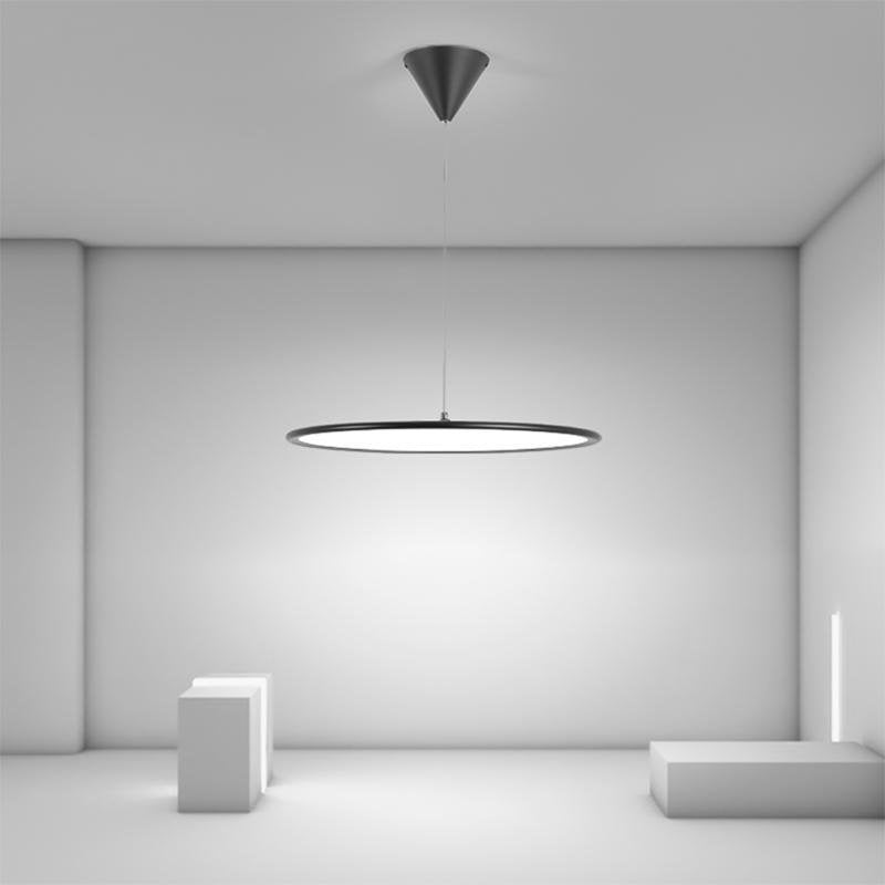 Minimalist Modern Circle Linear Industrial Pendant Lighting