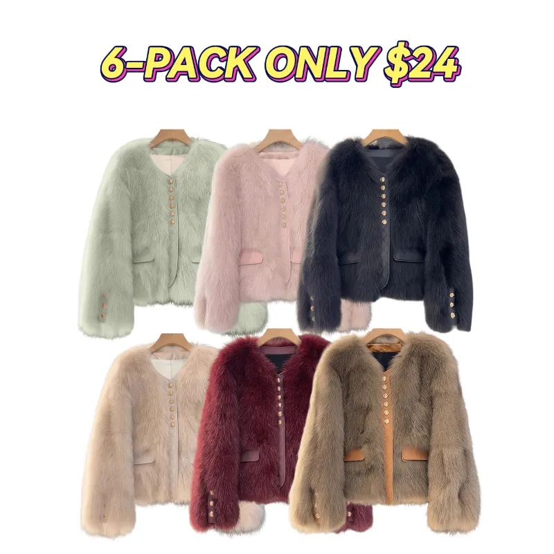 Women's Faux Fox Fur Coat