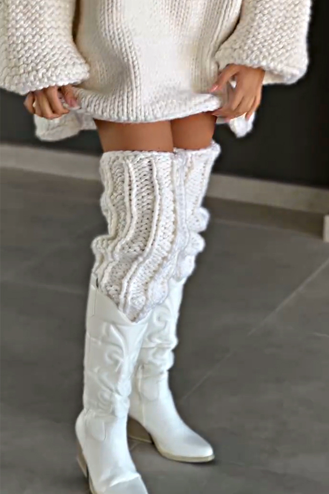 Women's textured casual hooded sweaters & pile socks