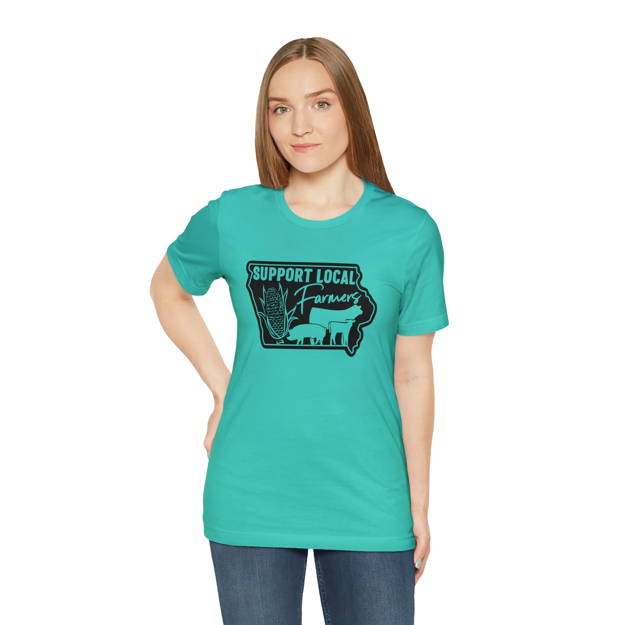 Iowa Farmer Unisex Jersey Short Sleeve Tee