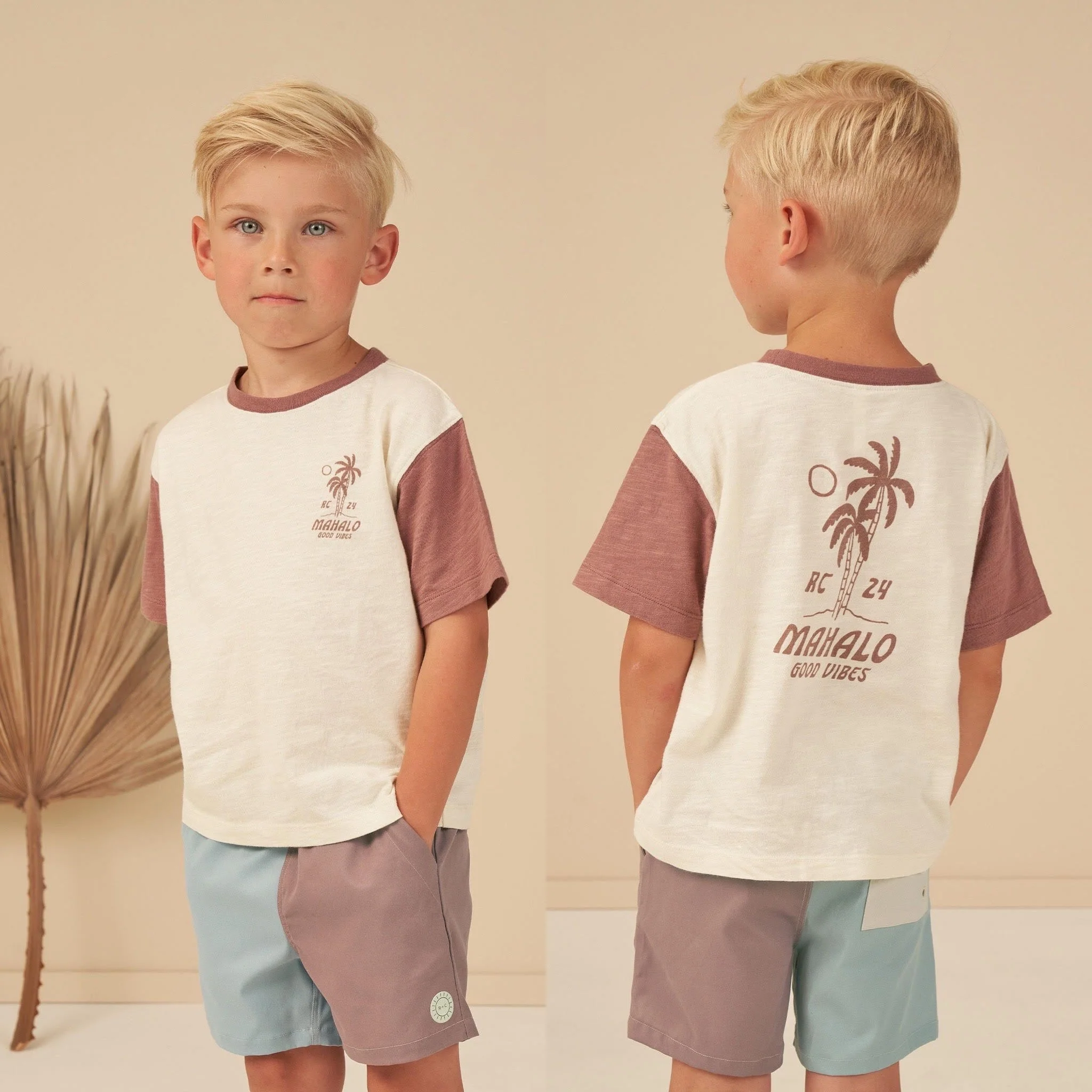 contrast short sleeve tee || mahalo