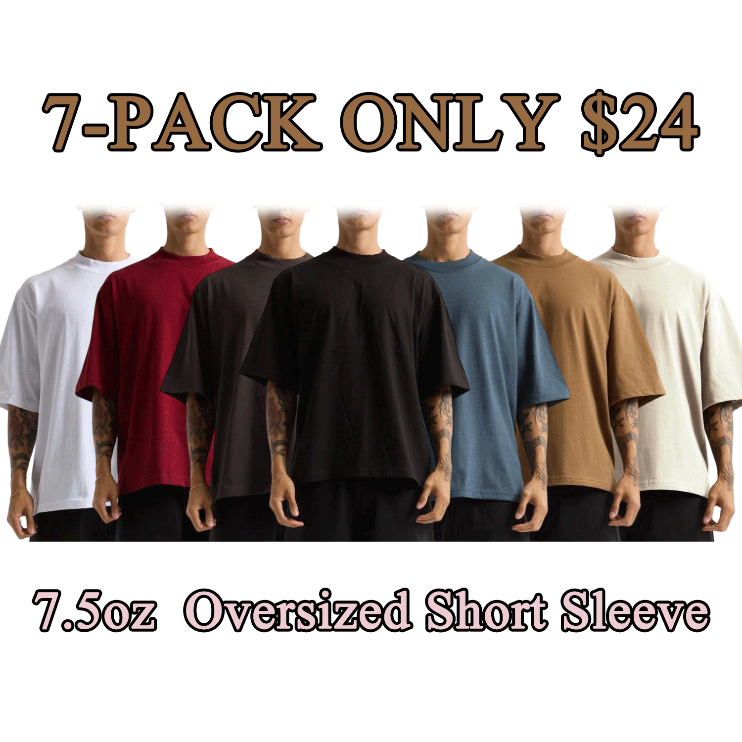 t Men’s Heavyweight Oversized Cotton T-Shirt