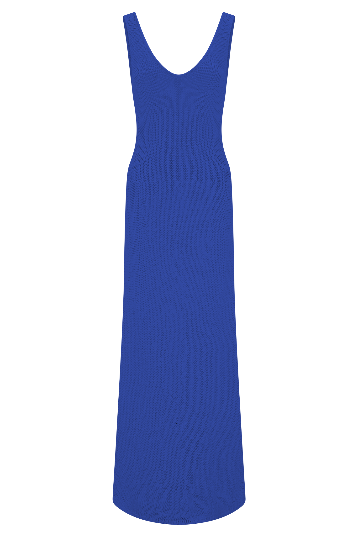 Blue Tape Yarn Knit Maxi Dress