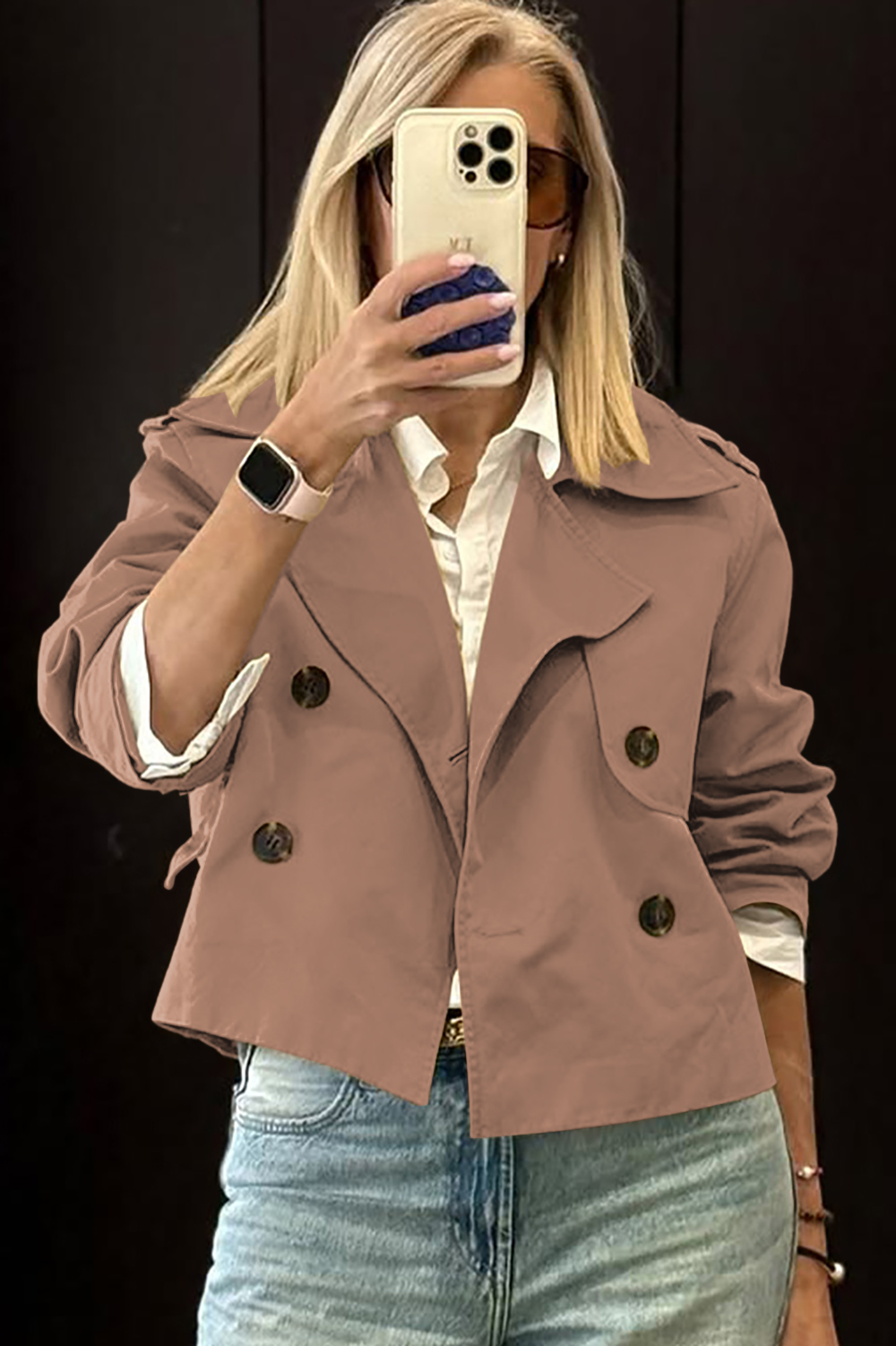 Women's Stylish Polo Short Jacket