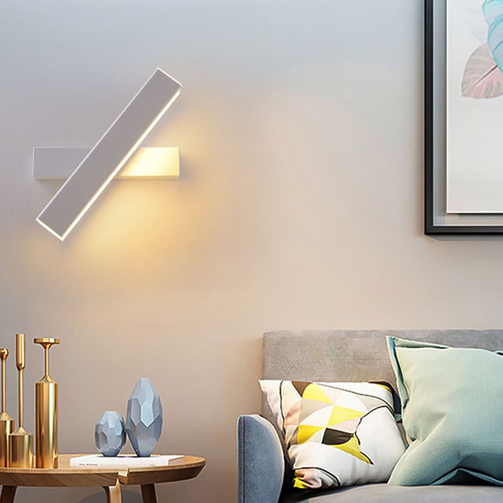 Nordic Minimalist 360 Rotatable LED Wall Lamp for Bedside Corridor Aisle