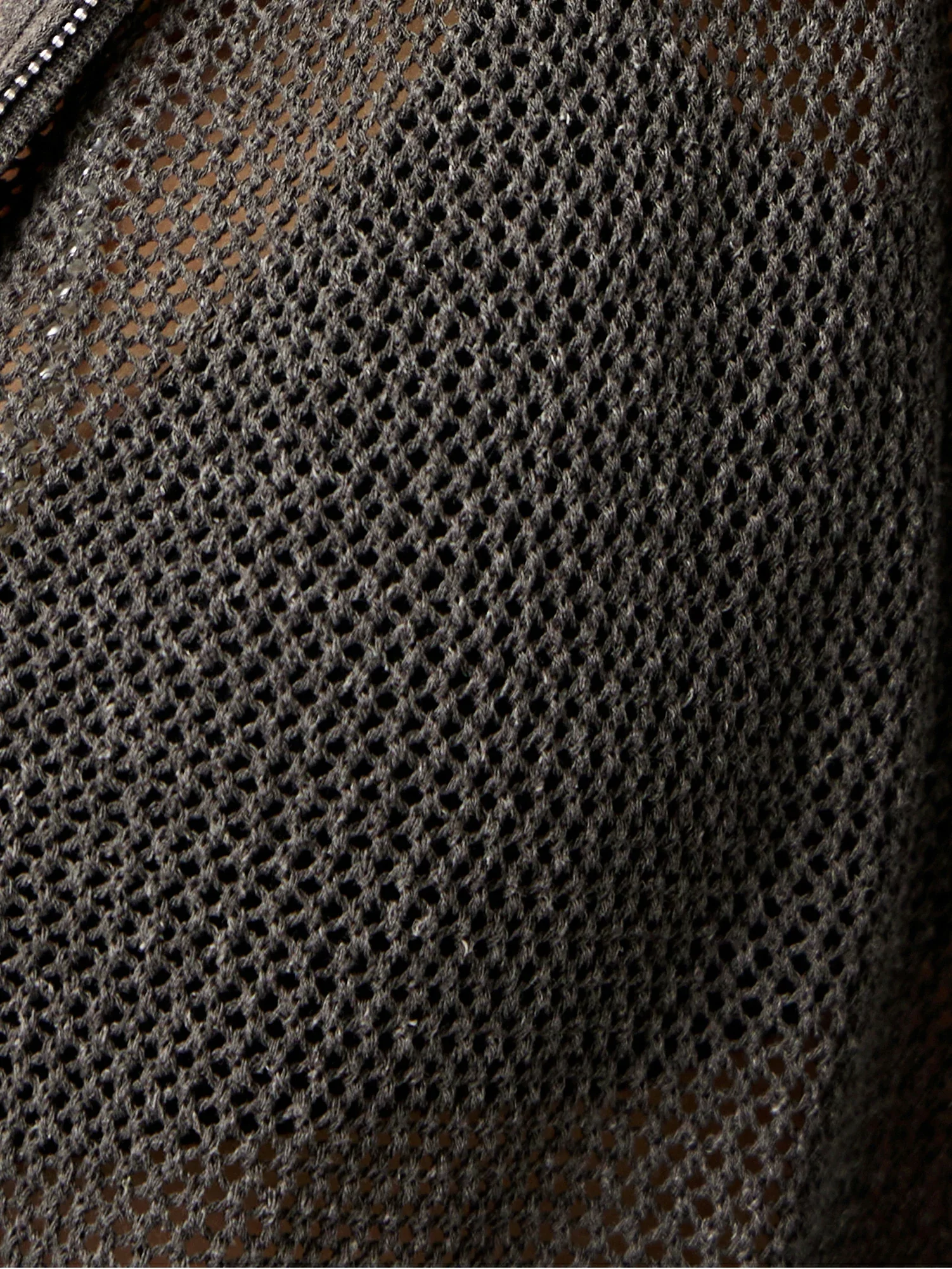 Linen & Lyocell Hooded Hollow Out Cardigan