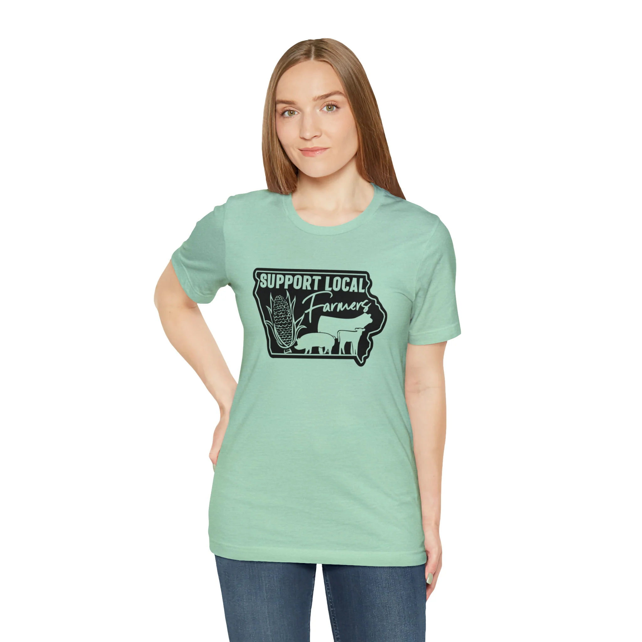 Iowa Farmer Unisex Jersey Short Sleeve Tee
