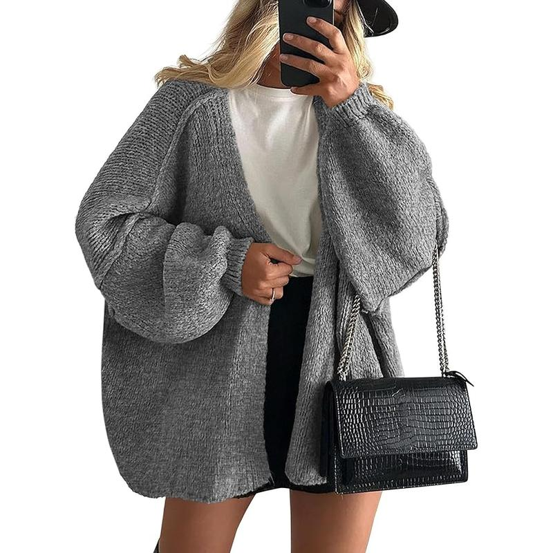 Women's autumn oversized long cardigan sweater