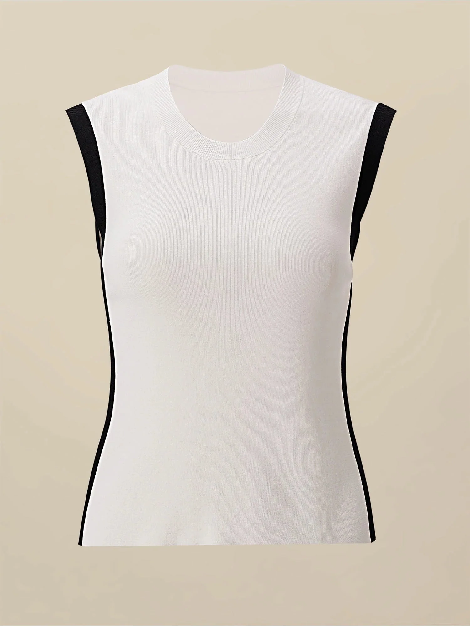 Contrast Sleeveless Vest Top
