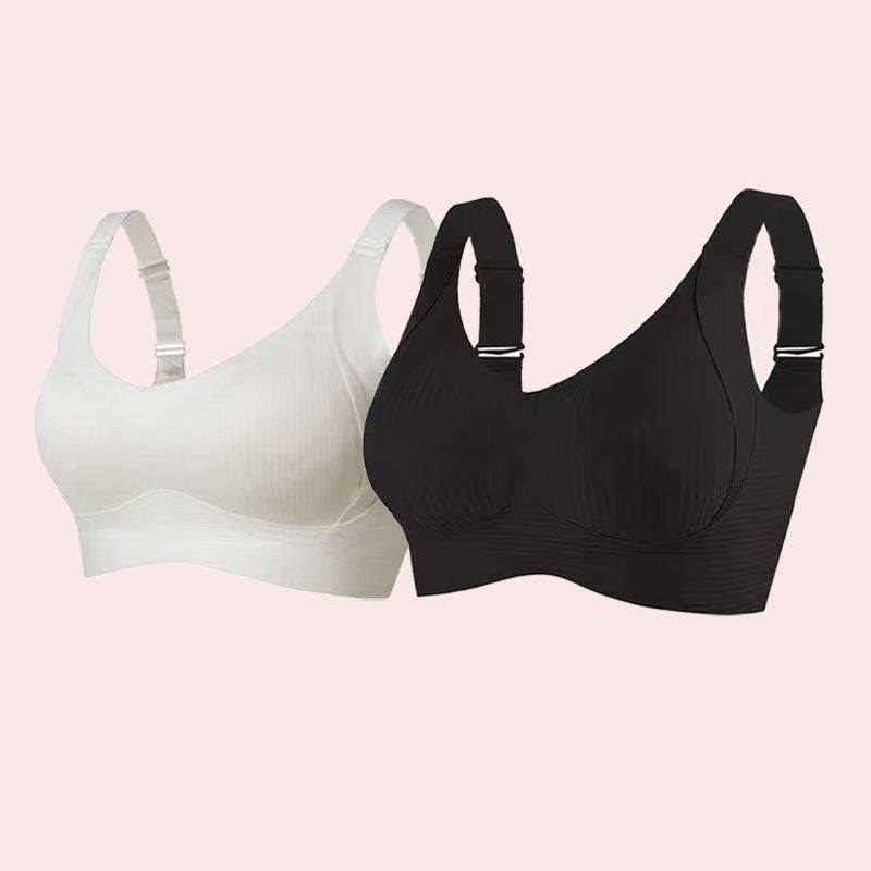 🎁Women's Ribbed Push Up Adjustable Wireless Bra✨🎁Buy 1 Get 9 Packs🔥