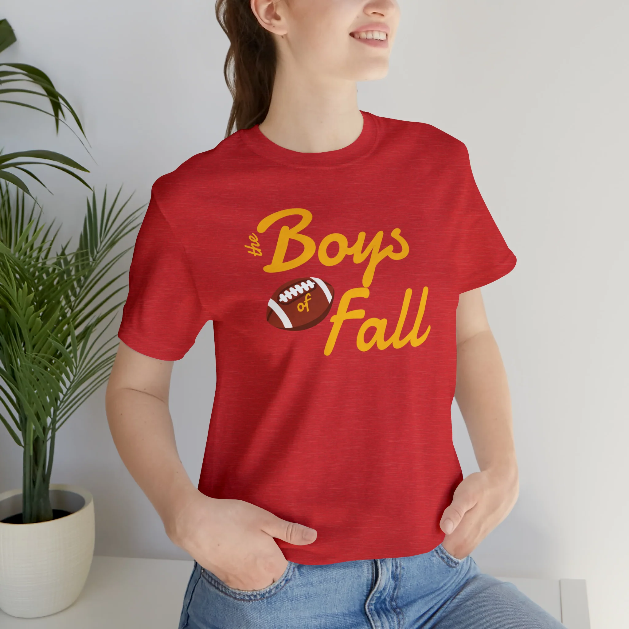 Boys of Fall Football Patch Unisex Softstyle T-Shirt