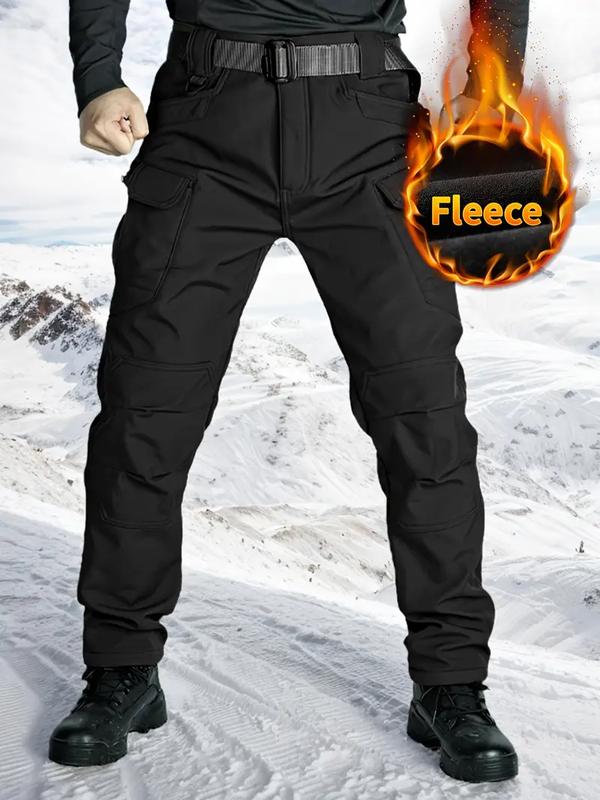 Men's Fleece-Lined Outdoor Tactical Work Pants
