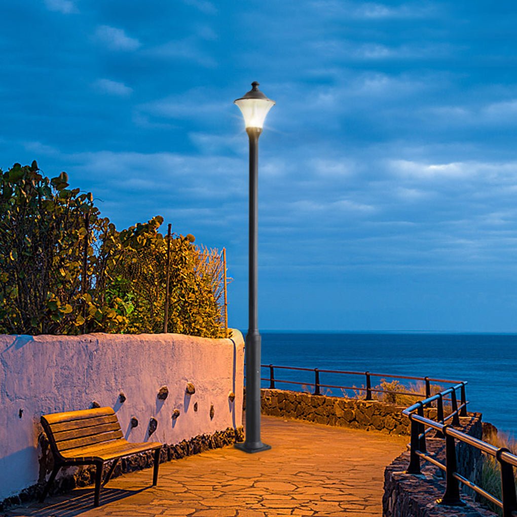 Waterproof LED Black Modern Public Lighting Heavy Duty Outdoor Lamp Post