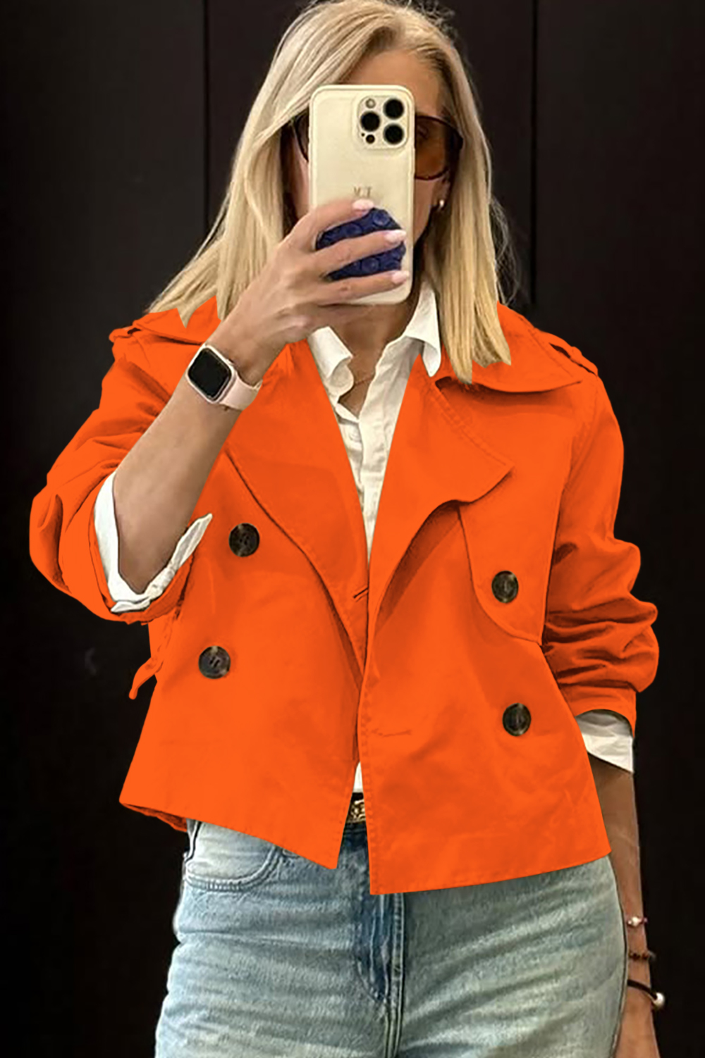 Women's Stylish Polo Short Jacket