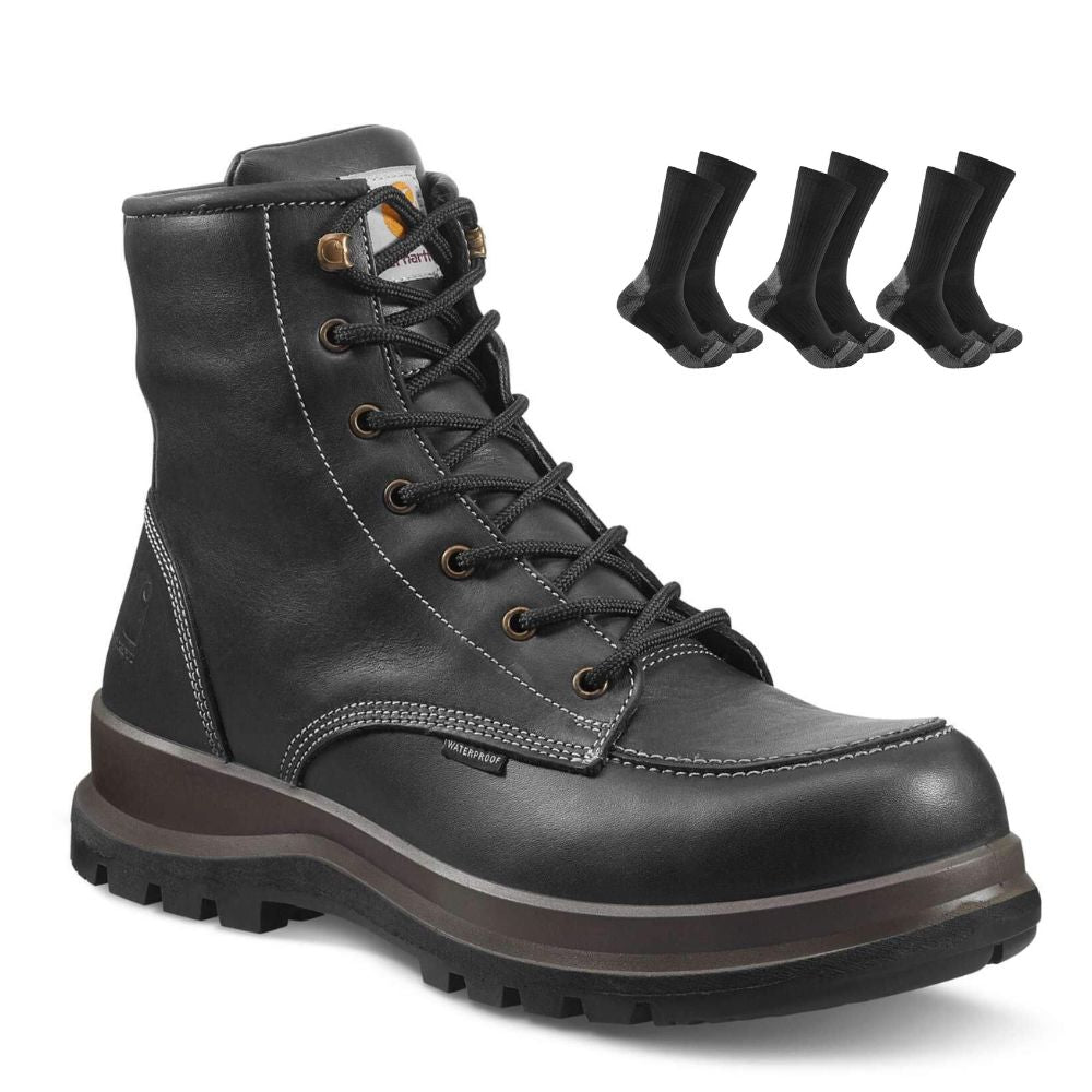 CHT Special Offer Hamilton Work Boots F702901 Pack - Hamilton S3 Composite Safety Toe Waterproof Work Boots + 3 Pack CHT Socks