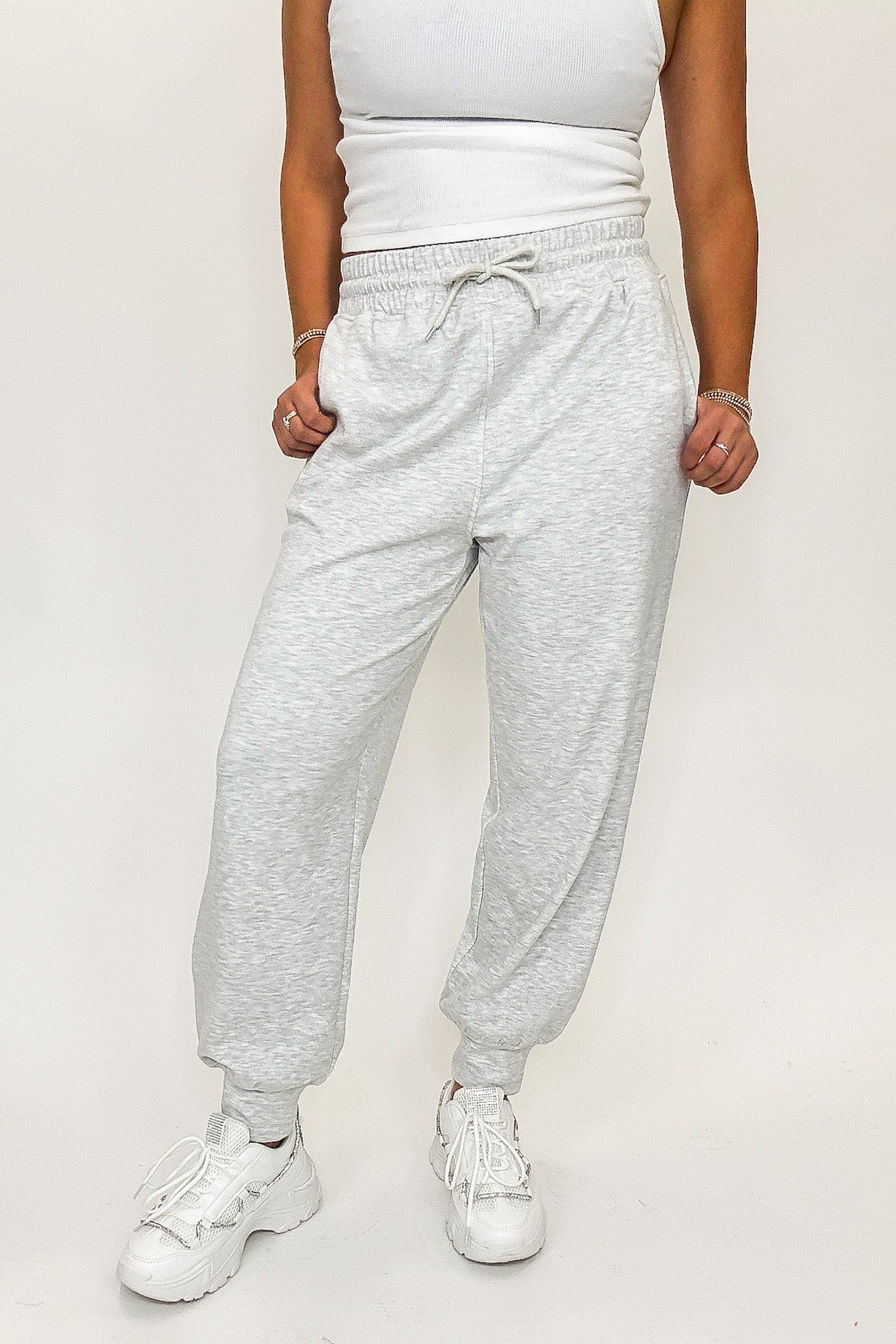 Lounge Line High Waisted Solid Knit Joggers