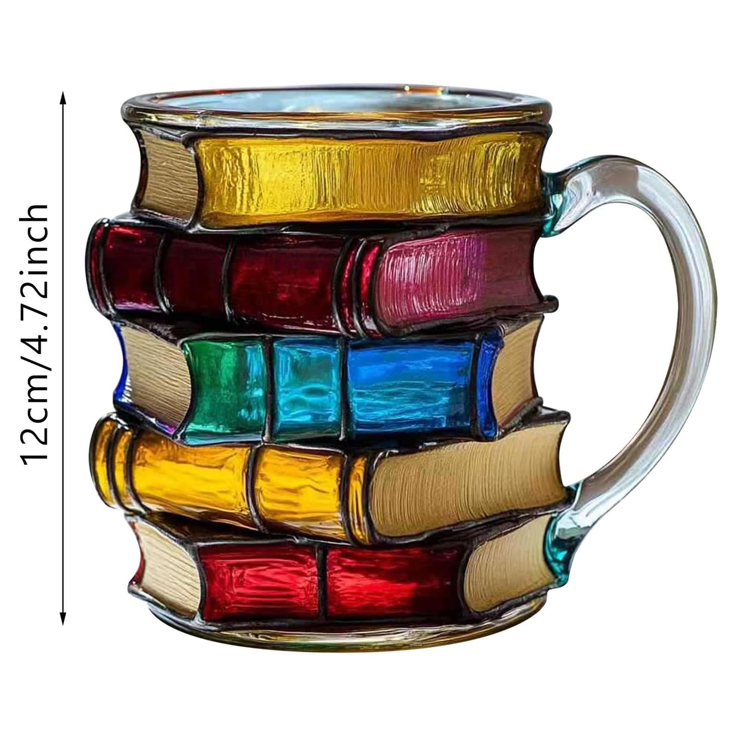 Painted Book Mug