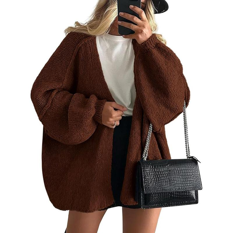 Women's autumn oversized long cardigan sweater